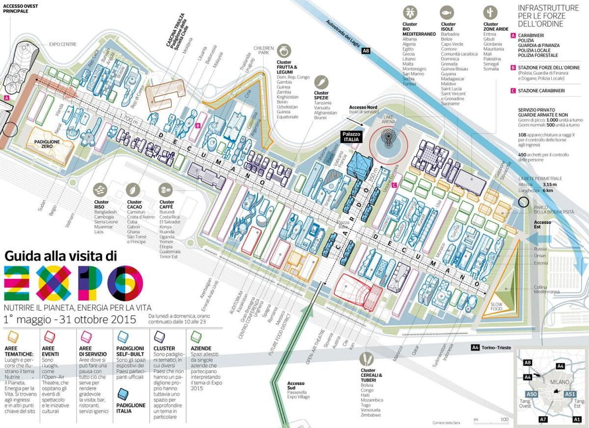 mapa ng milan expo