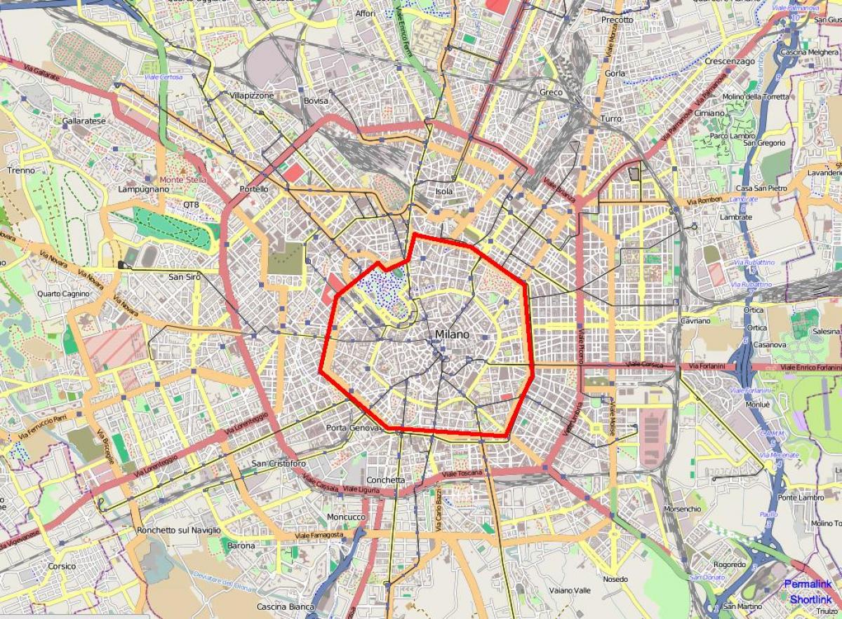 milan area c mapa